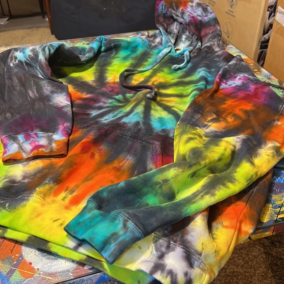 Rad Lazy Lightning Custom Comfort Color rare hoodie - Picture 3 of 6